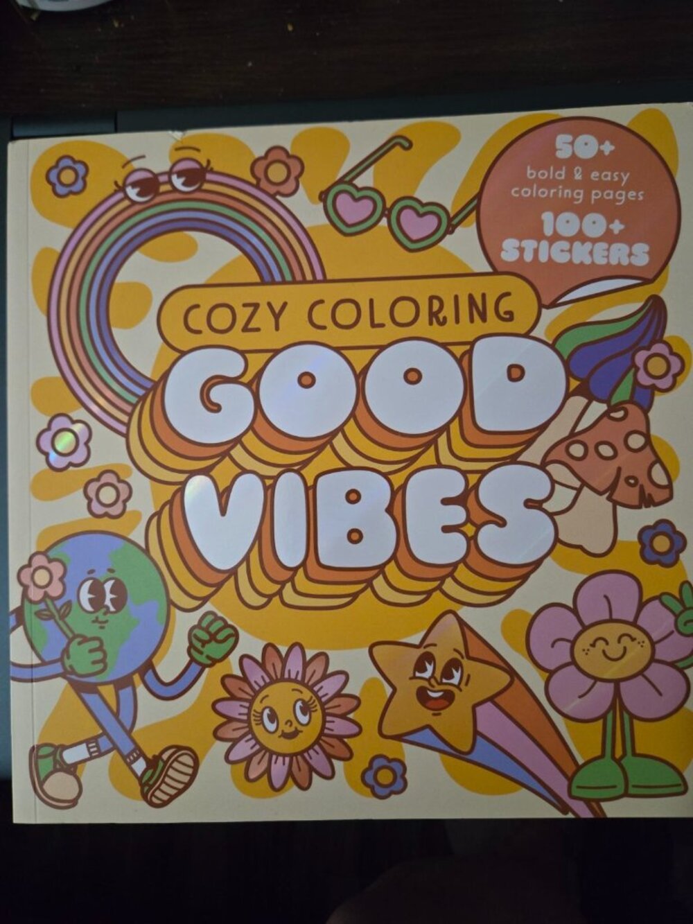 Cozy Coloring Good Vibes Book With Stickers New Relaxing Adult Coloring Parragon